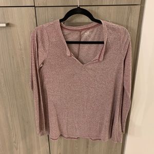 HOLLISTER Pink Long Sleeve Shirt